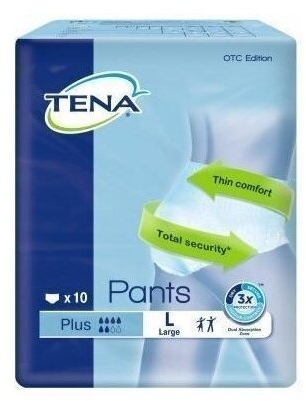 Majtki chłonne TENA Pants Plus Large 10 sztuk
