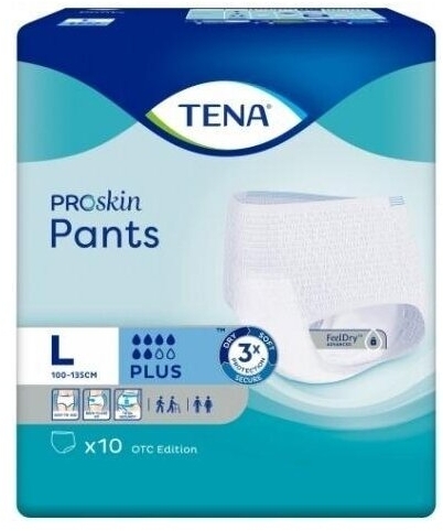 Majtki chłonne TENA Pants ProSkin Plus L 10 sztuk