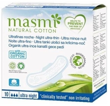 Masmi Podpaski Ultracienkie na noc 10 sztuk