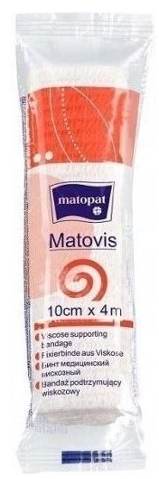Matopat Matovis Bandaż Opaska Dziana Wiskozowa 4mx10cm. 1 sztuk