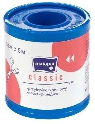 Matopat Przylepiec Classic Włókninowy 5cm x 5m 1szt