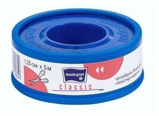 Matopat Przylepiec Classic tkaninowy 1,25cm x 5m 1szt.