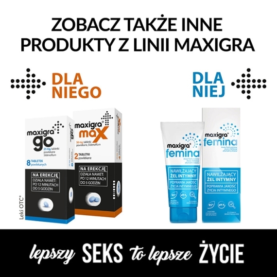 Maxigra Max 50 mg 4 tabletki Wielopak x3