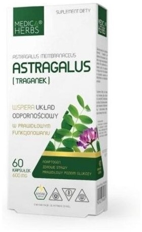 Medica Herbs Astragalus (Traganek) 60 kapsułek