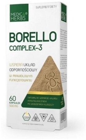 Medica Herbs Borello Complex-3 60 kapsułek