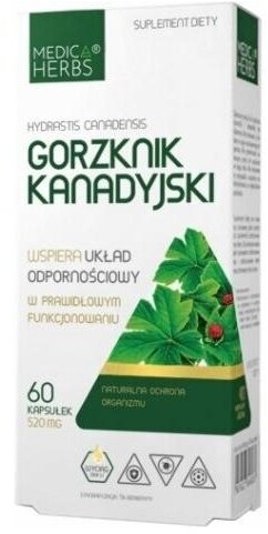 Medica Herbs Gorzknik kanadyjski 60 kapsułek