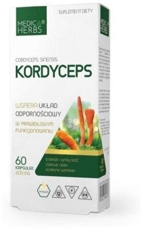 Medica Herbs Kordyceps 60 kapsułek