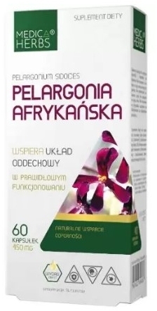 Medica Herbs Pelargonia afrykańska 60 kapsułek