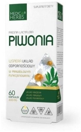 Medica Herbs Piwonia 60 kapsułek