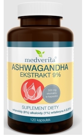 Medverita Ashwagandha 9% 120 kapsułek