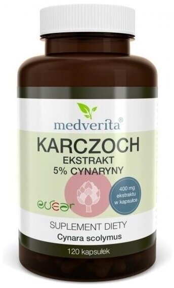 Medverita Karczoch ekstrakt 5% cynaryny 120 kapsułek