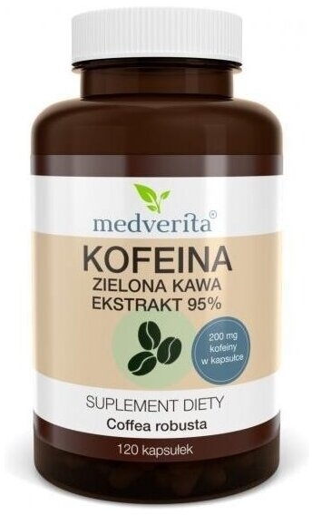 Medverita Kofeina 200 mg 120 kapsułek