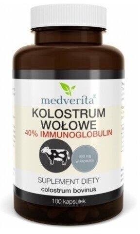 Medverita Kolostrum wołowe 400 mg 100 kapsułek
