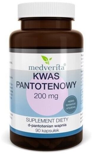 Medverita Kwas Pantotenowy 200 mg 90 kapsułek