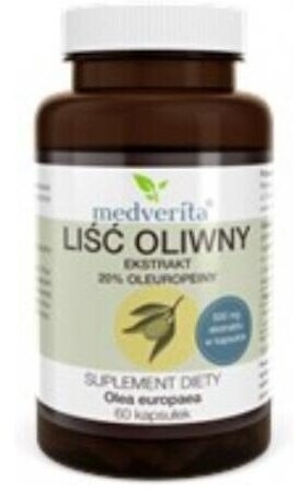 Medverita Liść oliwny 500 mg 60 kapsułek
