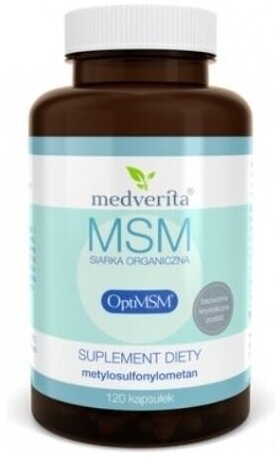 Medverita MSM OptiMSM siarka organiczna 500 mg 120 kapsułek