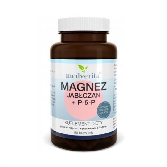 Medverita Magnez jabłczan + P-5-P 50 kapsułek
