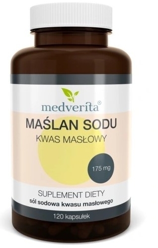 Medverita Maślan sodu 70% kwasu masłowego 120 kapsułek