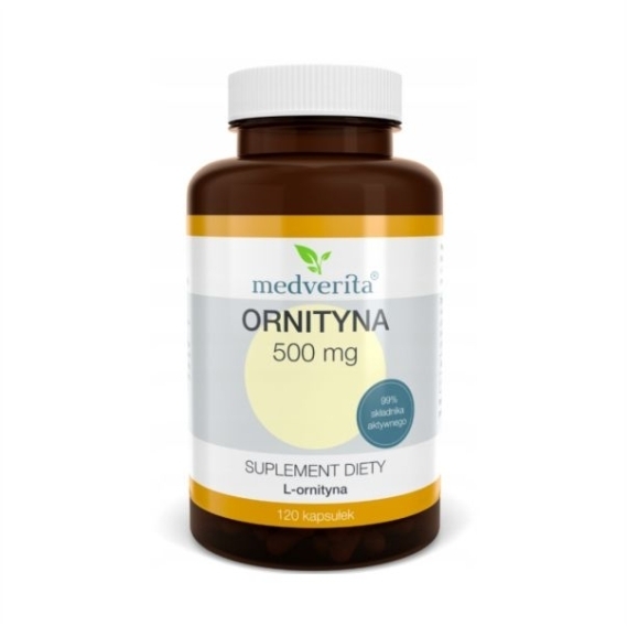Medverita Ornityna 500 mg 120 kapsułek