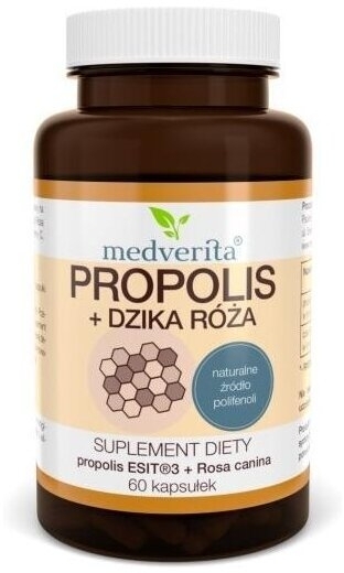 Medverita Propolis+Dzika Róża 60 kapsułek