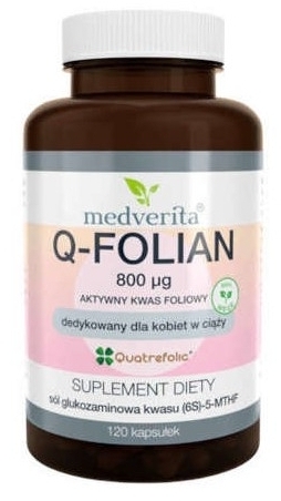 Medverita Q-Folian 800 mcg 120 kapsułek