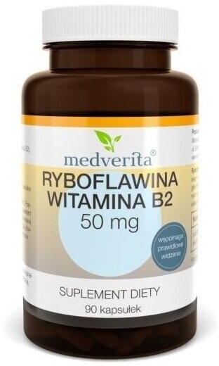 Medverita Ryboflawina Witamina B2 50 mg 90 kapsułek