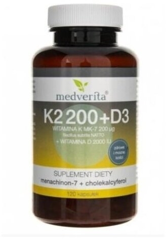 Medverita Witamina K2 200 + D3 120 kapsułek