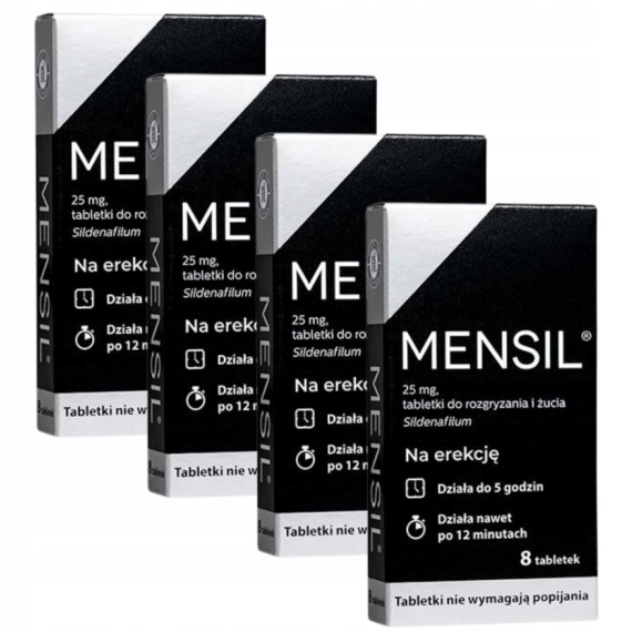 Mensil 25 mg 8 tabletek Wielopak x4