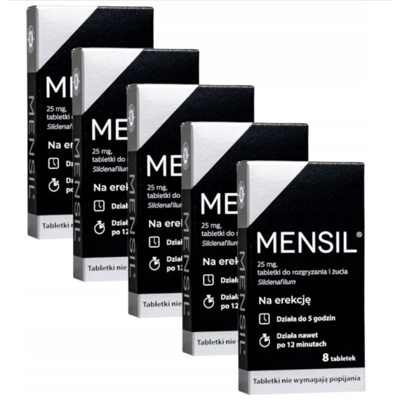 Mensil 25 mg 8 tabletek Wielopak x5