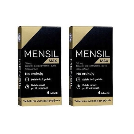 Mensil Max 50 mg 4 tabletki Wielopak x2