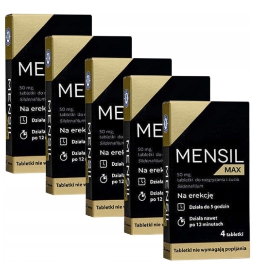 Mensil Max 50 mg 4 tabletki Wielopak x5