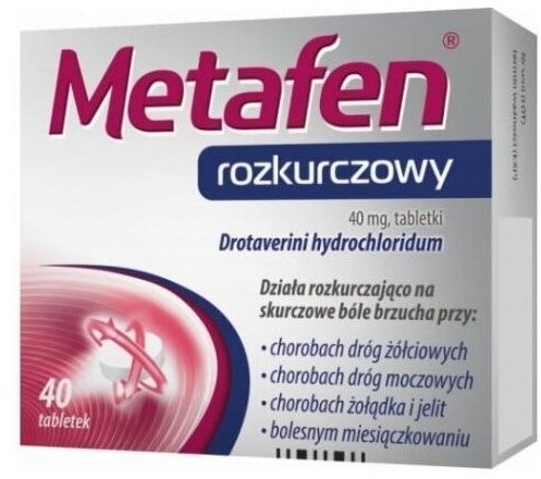Metafen rozkurczowy tabl. 0,04 g 40 tabl.