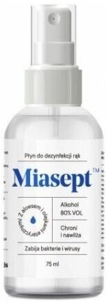 Miasept Płyn Do Dezynfekcji Rąk Spray 75ml