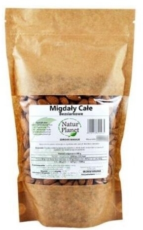 Migdały Kalifornijskie NaturPlanet 250g