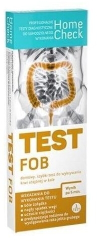 Milapharm Test FOB, szybki test do wykrywania krwi utajonej w kale 1 sztuka