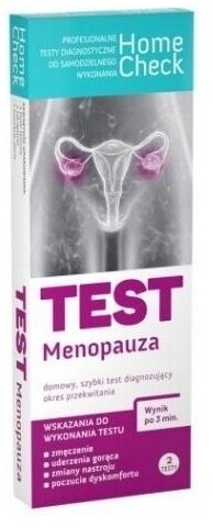 Milapharm test menopauza, szybki test diagnozujący okres przekwitania 2 sztuki