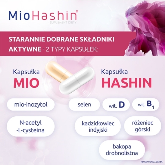 MioHashin 60 kapsułek Mio+30 kapsułek Hashin