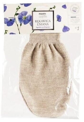 Mohani lniana rękawica do kąpieli