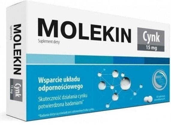 Molekin cynk 15 mg 30 tabletek