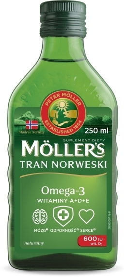 Moller's Tran Norweski naturalny wit.D3 600 IU 250 ml