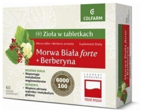 Morwa Biała forte + Berberyna 60 tabletek