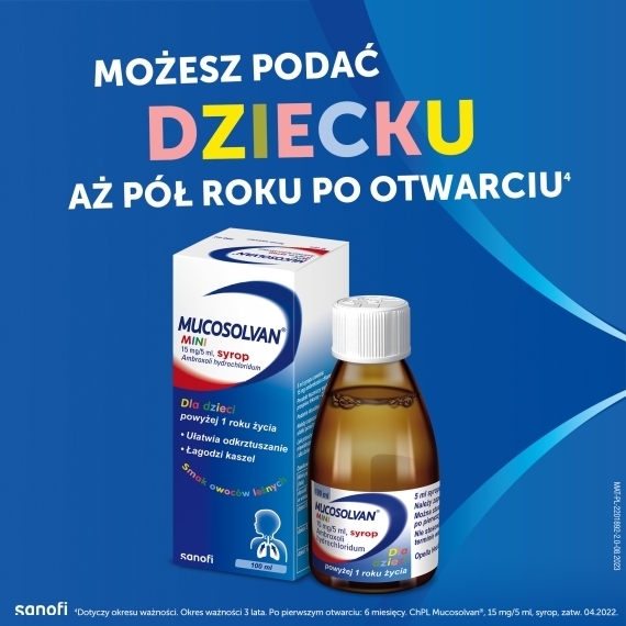 Mucosolvan mini syrop 0,015 g/5ml 100 ml