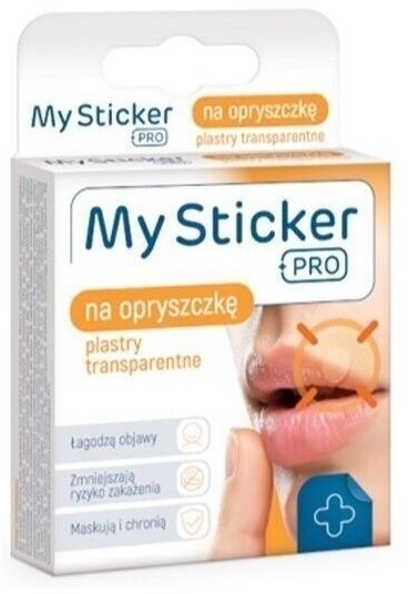 My Sticker Pro plastry transparentne opryszczka 15 sztuk