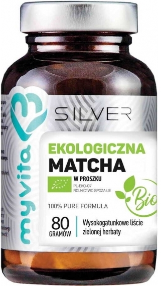 MyVita SILVER Matcha BIO proszek 80 g