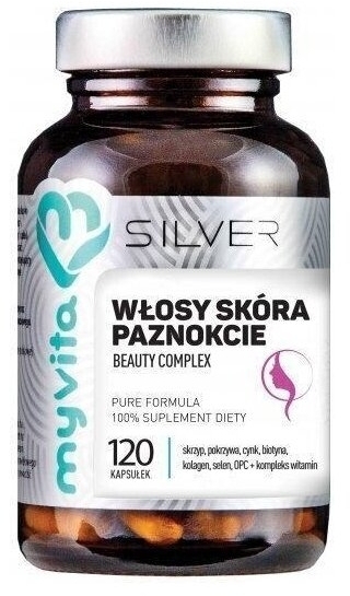 MyVita SILVER Włosy skóra paznokcie 120 kapsułek