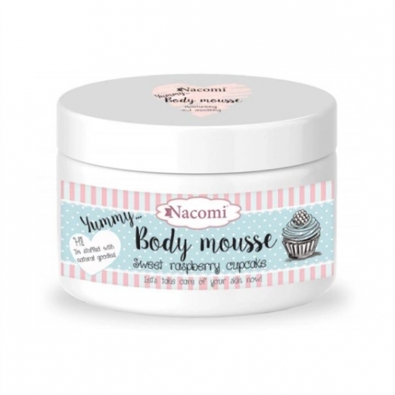 NACOMI Mus do ciała Malinowa babeczka 180 ml