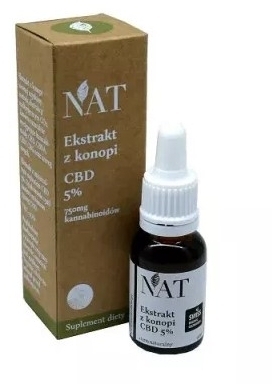 NAT Ekstrakt z Konopi 5% CBD olej 30 ml