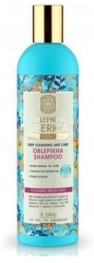 NATURA SIBERICA OBLEPIKHA szampon do włosów normalnych i zniszczonych 400 ml