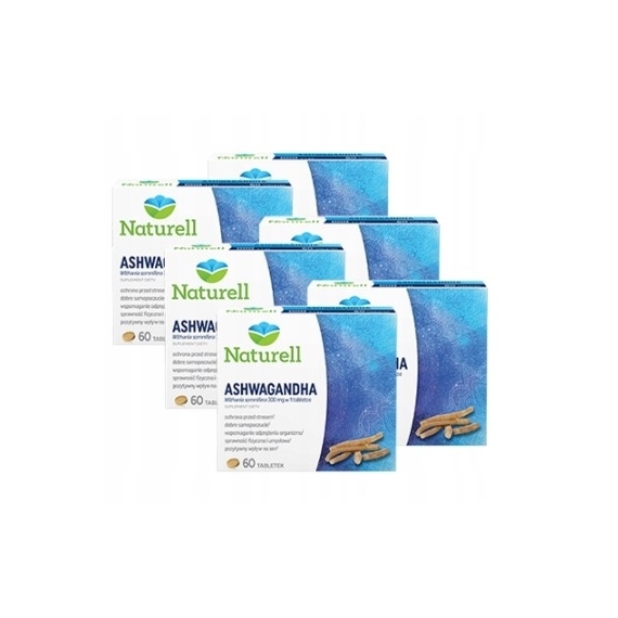 NATURELL Ashwagandha 60 tabletek Wielopak x6