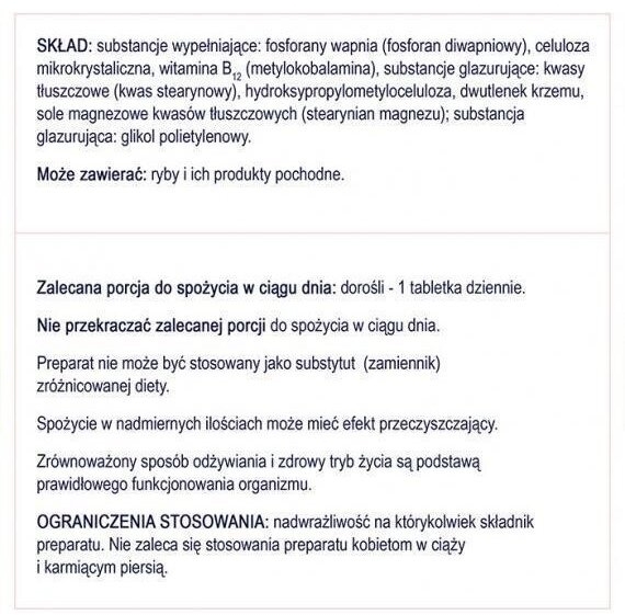 NATURELL Metylo B-12 500 60 tabletek